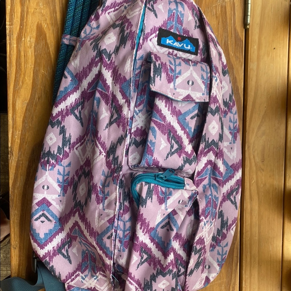 Kavu Rope Bag in purple and blue